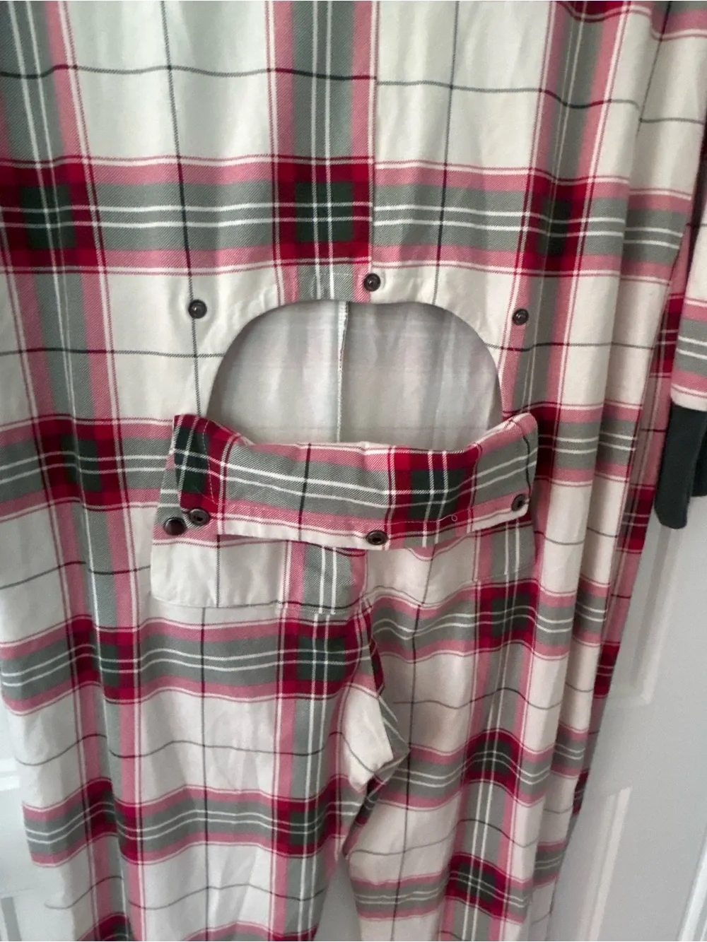 Hearth & Hand with Magnolia Plaid Adult One Piece Pajama Union Suit L Unisex